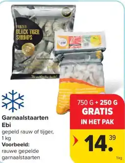 Carrefour Market Garnaalstaarten ebi aanbieding