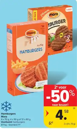 Carrefour Market Hamburgers mora aanbieding