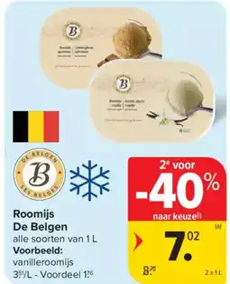 Carrefour Market Roomijs de belgen aanbieding