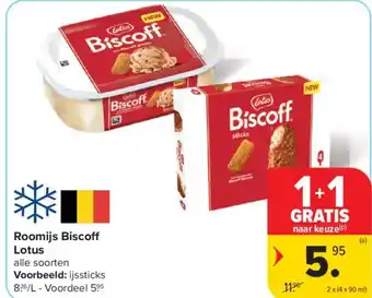 Roomijs biscoff lotus