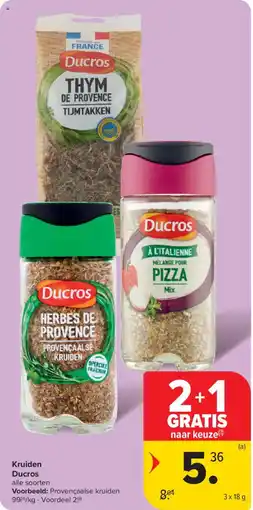 Carrefour Market Kruiden ducros aanbieding