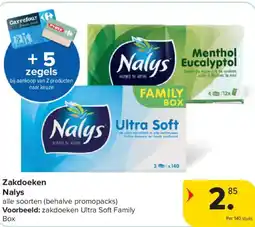 Carrefour Market Zakdoeken nalys aanbieding