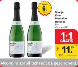 Carrefour Market Spanje cava montañas rocosas aanbieding