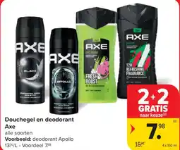 Carrefour Market Douchegel en deodorant axe aanbieding