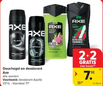 Douchegel en deodorant axe