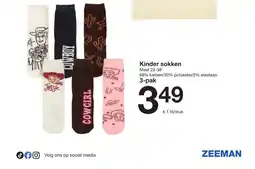 Zeeman Kinder sokken aanbieding