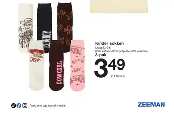 Zeeman Kinder sokken aanbieding