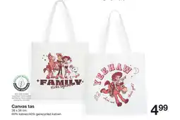 Zeeman Canvas tas aanbieding