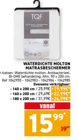 Trafic Waterdichte molton matrasbeschermer aanbieding
