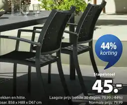 Jysk Stapelstoel aanbieding