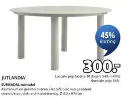 Jysk Surnadal tuintafel aanbieding
