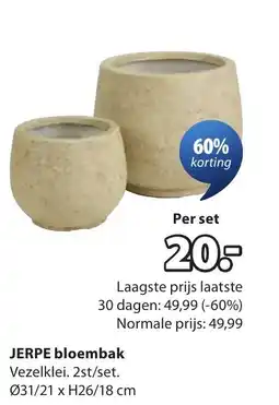 Jysk Jerpe bloembak aanbieding