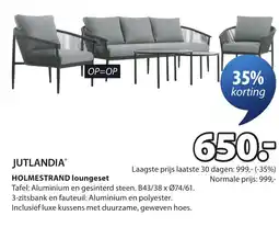 Jysk Holmestrand loungeset aanbieding