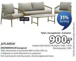 Jysk Drummeholm loungeset aanbieding