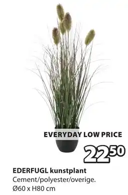 Jysk Ederfugl kunstplant aanbieding