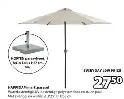 Jysk Nappedam marktparasol aanbieding