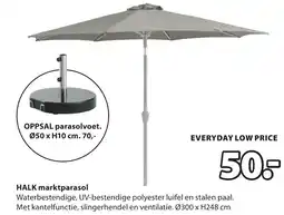 Jysk Halk marktparasol aanbieding