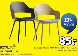 Jysk Hvidovre stoel aanbieding