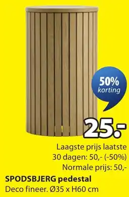 Jysk SPODSBJERG pedestal aanbieding