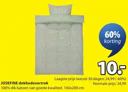 Jysk Josefine dekbedovertrek aanbieding