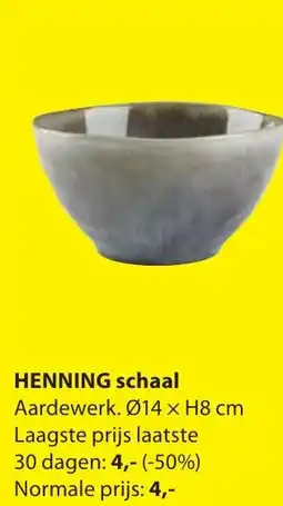 Jysk Henning schaal aanbieding