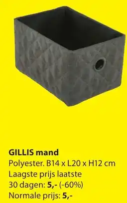 Jysk Gillis mand aanbieding