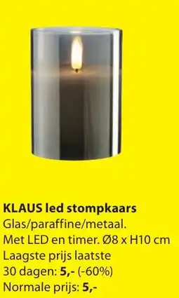 Jysk KLAUS led stompkaars aanbieding