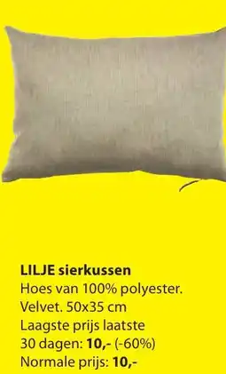 Jysk Lilje sierkussen aanbieding
