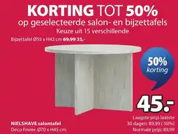 Jysk Nielshave salontafel aanbieding