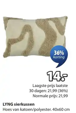 Jysk Lyng sierkussen aanbieding
