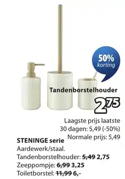 Jysk Steninge serie aanbieding