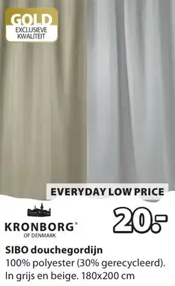 Jysk Sibo douchegordijn aanbieding