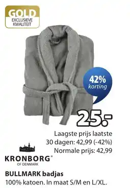 Jysk Bullmark badjas aanbieding