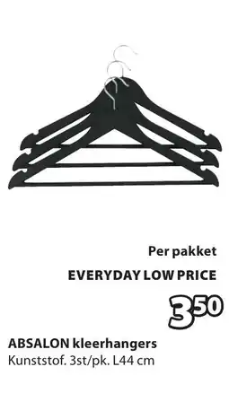 Jysk Absalon kleerhangers aanbieding