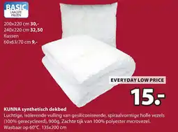 Jysk Kunna synthetisch dekbed aanbieding