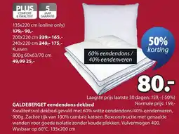 Jysk Galdeberget eendendons dekbed aanbieding