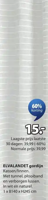 Elvalandet gordijn