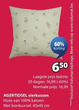 Jysk Agertidsel sierkussen aanbieding