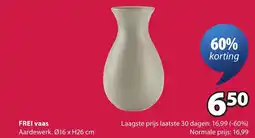 Jysk Frei vaas aanbieding