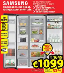 ElectroStock Samsung amerikaanse koelkast réfrigérateur américain aanbieding