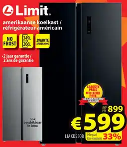 ElectroStock Limit amerikaanse koelkast réfrigérateur américain aanbieding