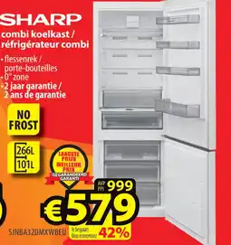 ElectroStock Sharp combi koelkast réfrigérateur combi aanbieding