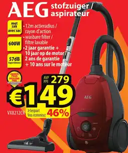 ElectroStock AEG met zak stofzuiger aspirateur aanbieding