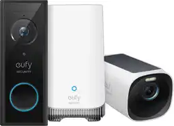 Coolblue Eufycam 3 + Eufy Video Doorbell E340 + Homebase 3 aanbieding