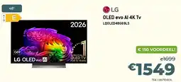 Exellent LG OLED evo Al 4 aanbieding