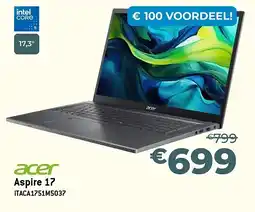 Exellent acer Aspire 17 aanbieding