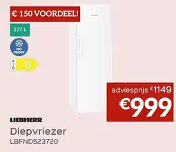 Selexion Diepvriezer LBFND523720 aanbieding