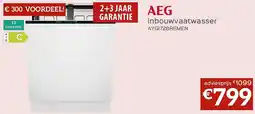 Selexion AEG Inbouwvaatwasser AYGI72BREMEN aanbieding