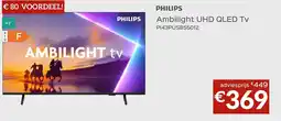 Selexion PHILIPS Ambilight UHD QLED TV P143PUS855012 aanbieding