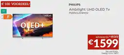 Selexion PHILIPS Ambilight UHD OLED Tv PQ55OLED91012 aanbieding
